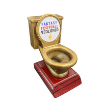 Load image into Gallery viewer, Fantasy Football Loser Trophy Toilet "Throne of Shame"