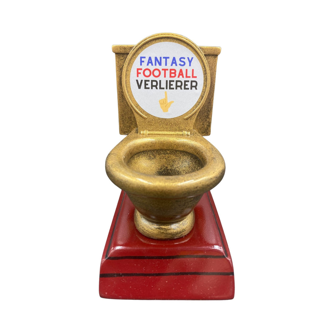 fantasy football turd helmet Fantasy Football Loser Trophy Toilet "Throne of Shame" – fantasyfootballshopeurope